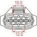 28408 - 4 circuit C1 series male connector kit (1pc)